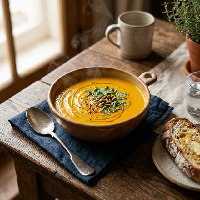 Sopa de Zanahoria, Jengibre y Cúrcuma (Low-FODMAP)